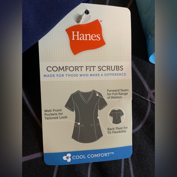 Hanes Women's Scrubs Healthcare Top - Picture 12 of 12